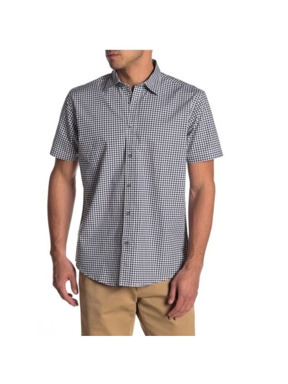COASTAORO Del Amo Checkered Short Sleeve Shirt